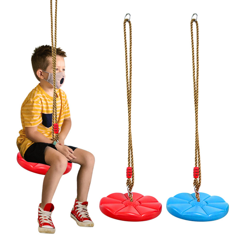 Kids Outdoor Climbing Frame - Children's Disc Swing Kid Indoor and