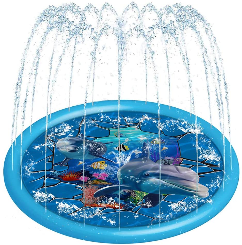 Sprinkler Splash Pad - Inflatable Splash Pad for Kids Outdoor