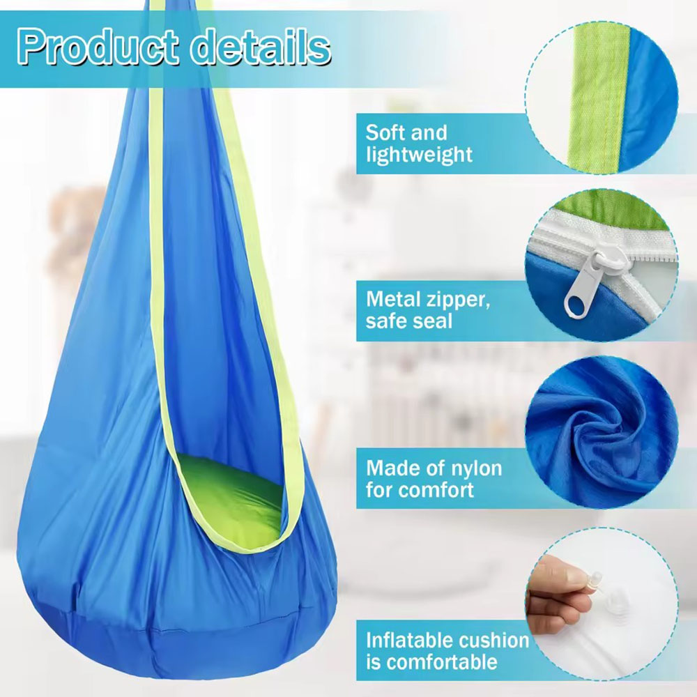 Kids Pod Swing Seat Nylon Hang - đánh giá và giá Kids Outdoor Chair Plastic
