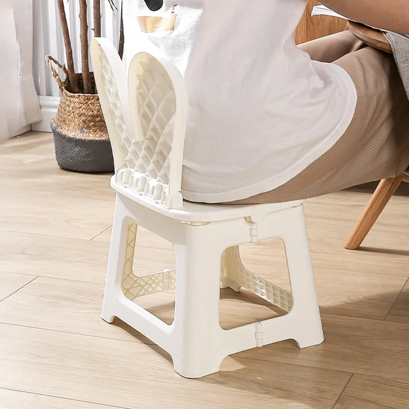 2PCS Thickened Rabbit Cartoon  - đánh giá và giá Kids Outdoor Chair Plastic