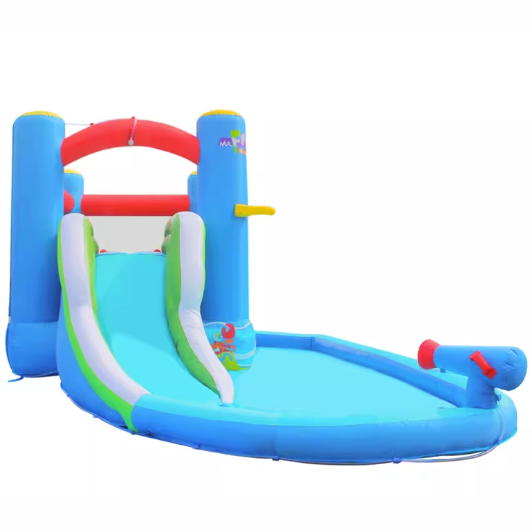 Inflatable Pool Castle with Sl - đánh giá và giá Outdoor Children'S Park