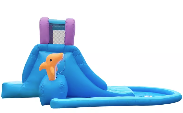 Inflatable Pool Castle with Sl - đánh giá và giá Outdoor Children'S Park