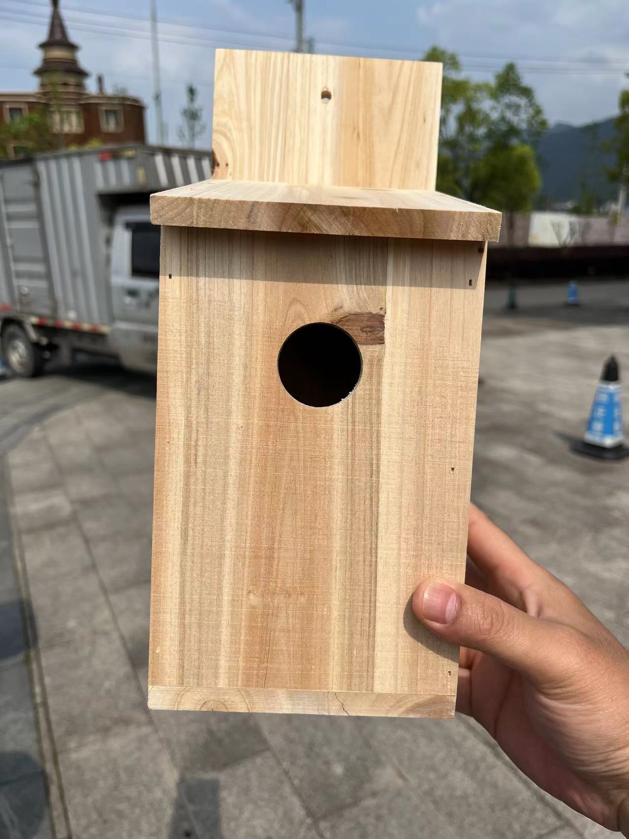 Outdoor Wooden Bird House Nest - đánh giá và giá Kids Outdoor Garden Toys