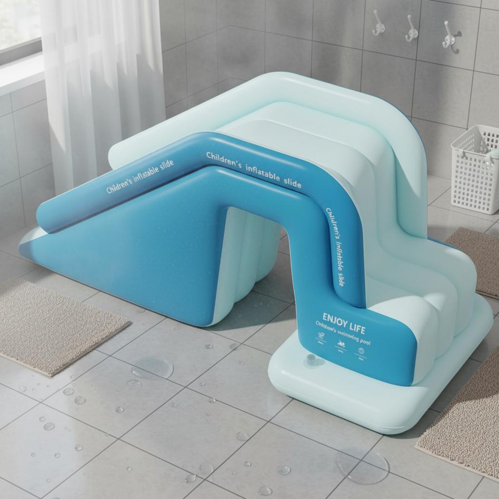 Inflatable Pool Slide Foldable - đánh giá và giá Kids Outdoor Water Toys