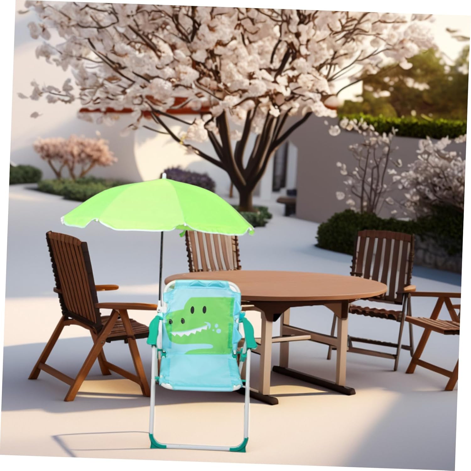 1 Set Folding Beach Chair with - đánh giá và giá Kids Outdoor Lawn Chair