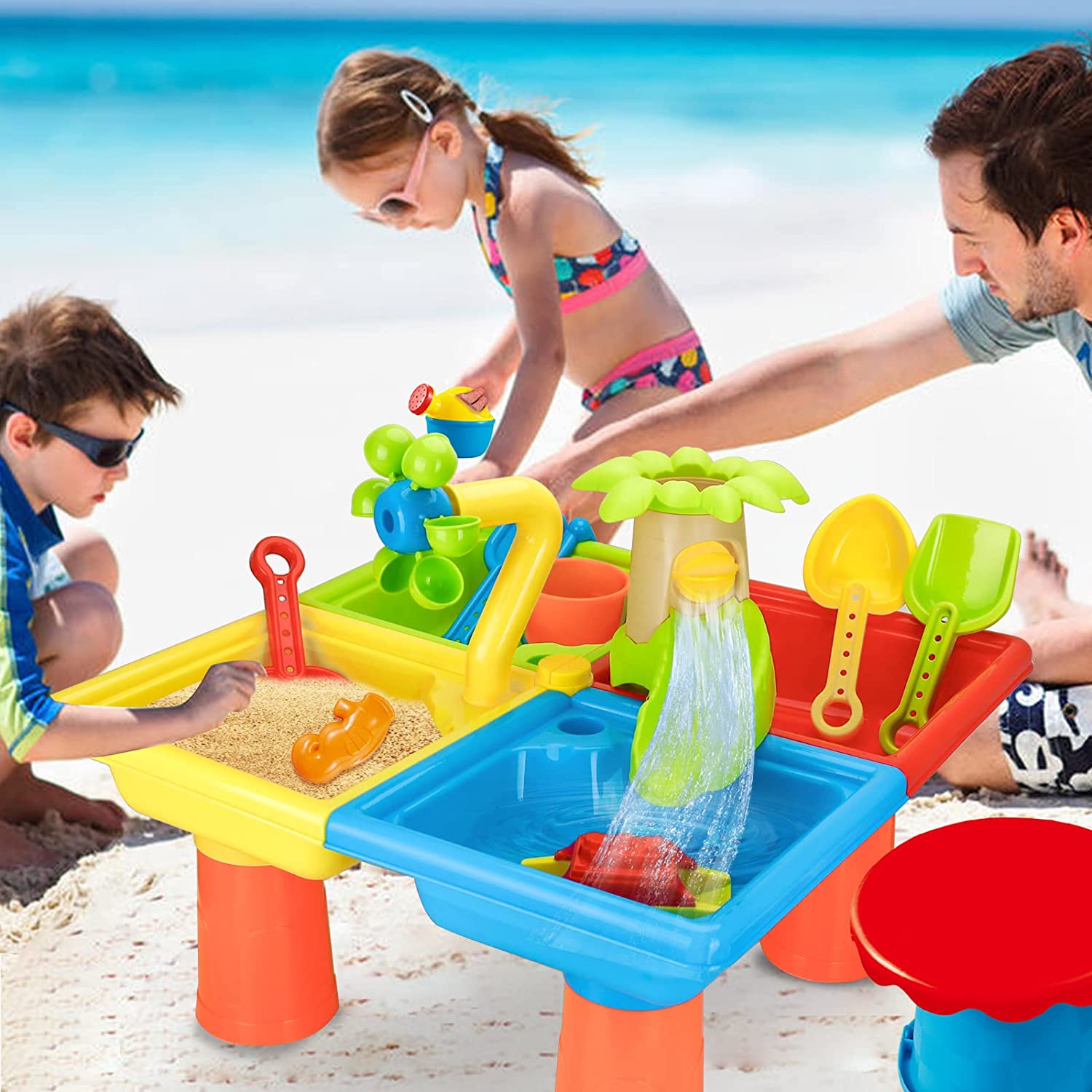 Beach Table Sand Play Toys Chi - đánh giá và giá Kids Outdoor Water Toys