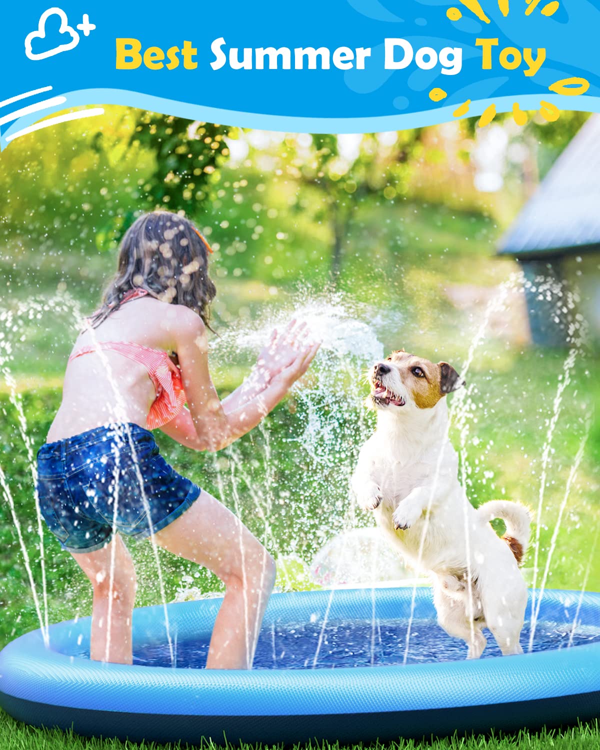 Dog Splash Pad Thick Sprinkler - đánh giá và giá Sprinkler Splash Pad