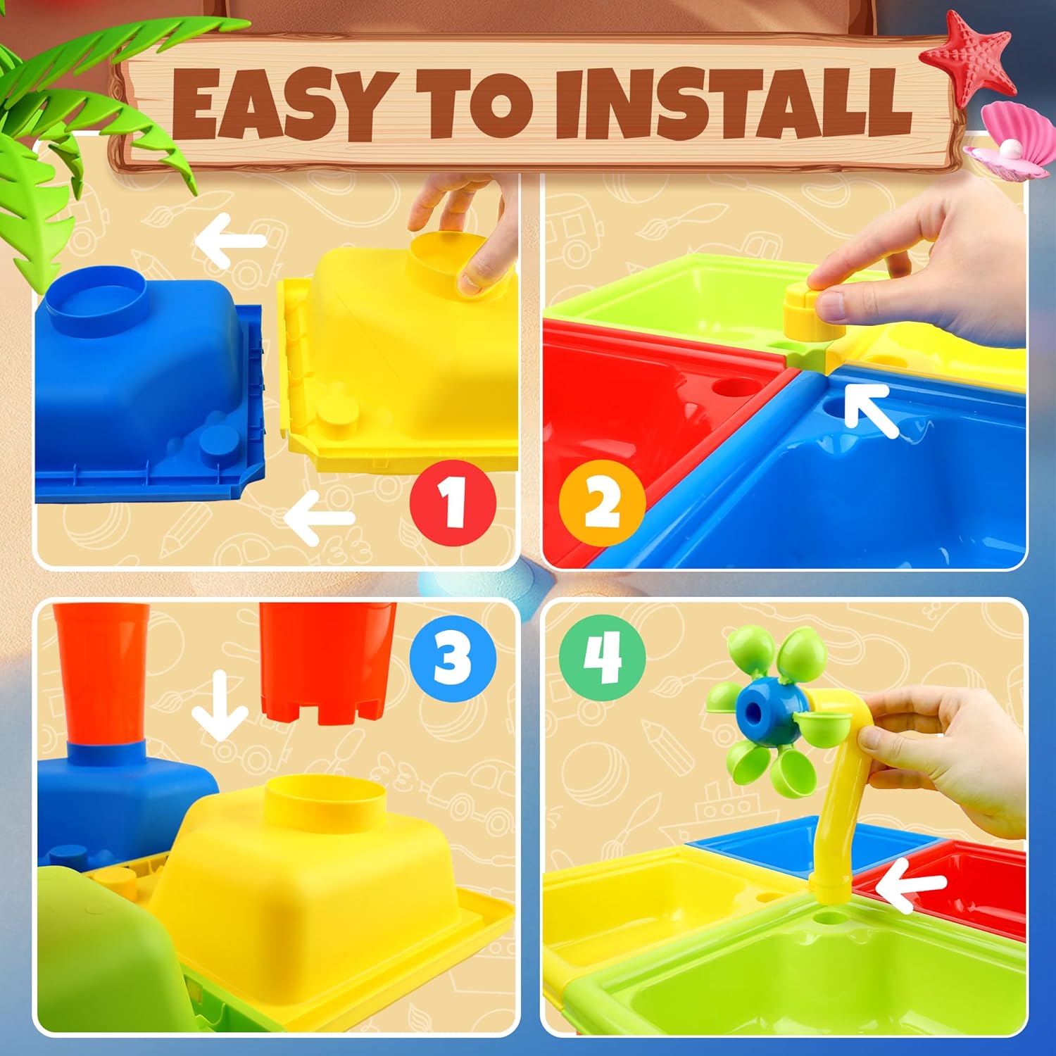 25 Pcs Summer Water Table for  - đánh giá và giá Kids Outdoor Water Toys