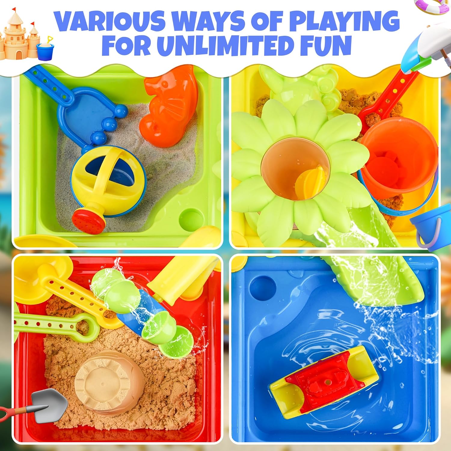 25 Pcs Summer Water Table for  - đánh giá và giá Kids Outdoor Water Toys
