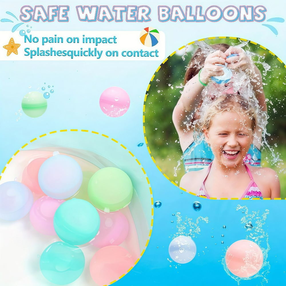 12/20/24/40Pcs Reusable Water  - đánh giá và giá Kids Outdoor Water Toys