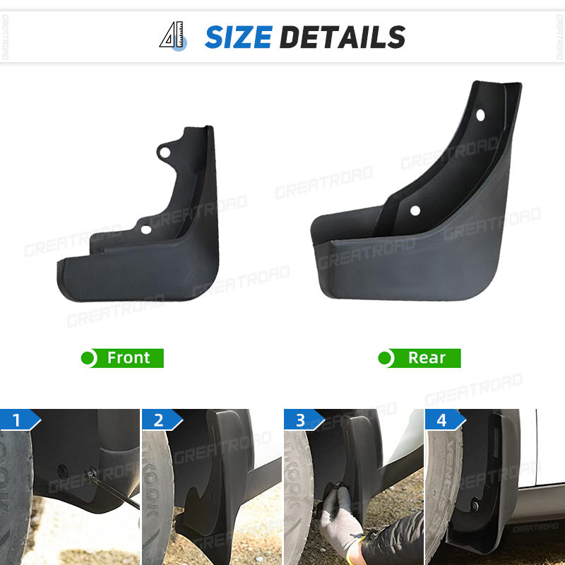 4Pcs Splash Guard Set For Trum - đánh giá và giá Muddy Puddle Suit