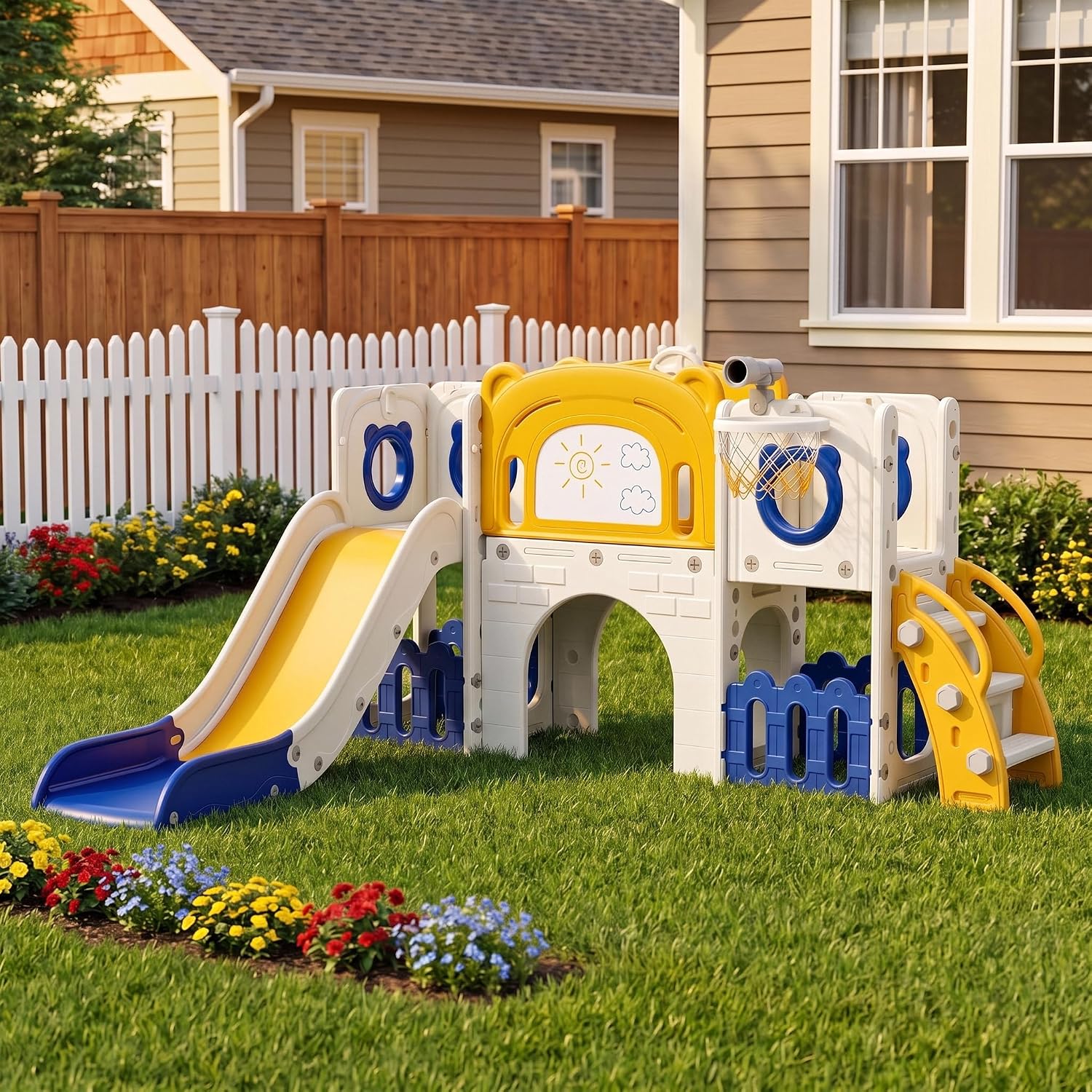 10-in-1 Toddler Slide Set, Kid - đánh giá và giá Kids Outdoor Toys B&Q