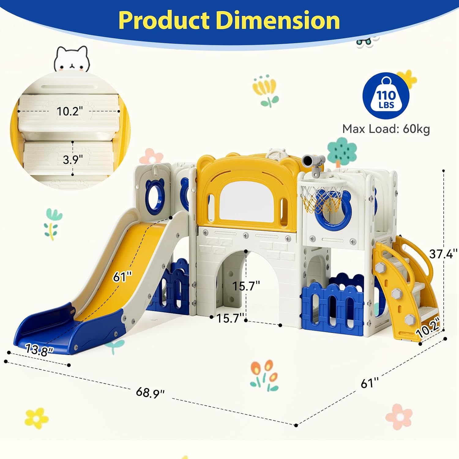 10-in-1 Toddler Slide Set, Kid - đánh giá và giá Kids Outdoor Toys B&Q