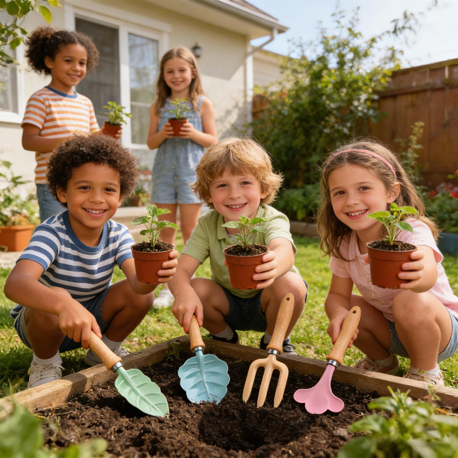 Kids Gardening Set 4 Piece Lea - đánh giá và giá Kids Outdoor Garden Toys