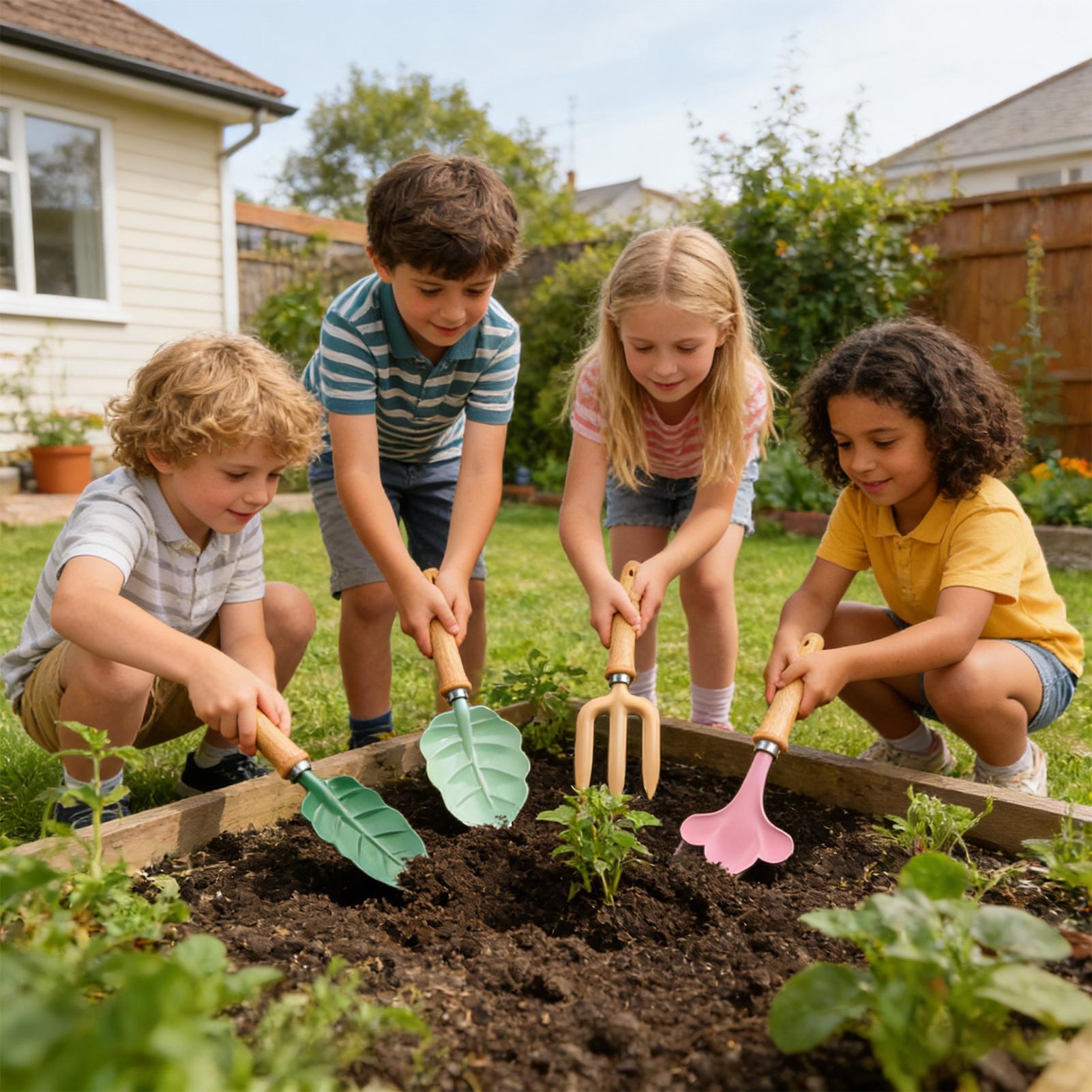 Kids Gardening Set 4 Piece Lea - đánh giá và giá Kids Outdoor Garden Toys