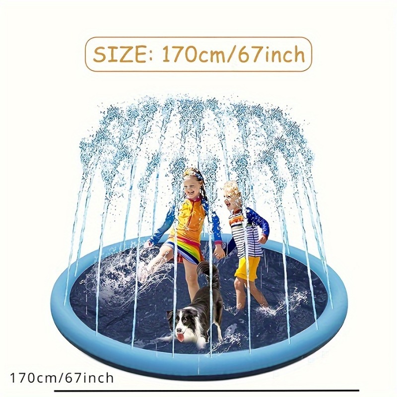 170×180cm Large Water Splash P - đánh giá và giá Sprinkler Splash Pad
