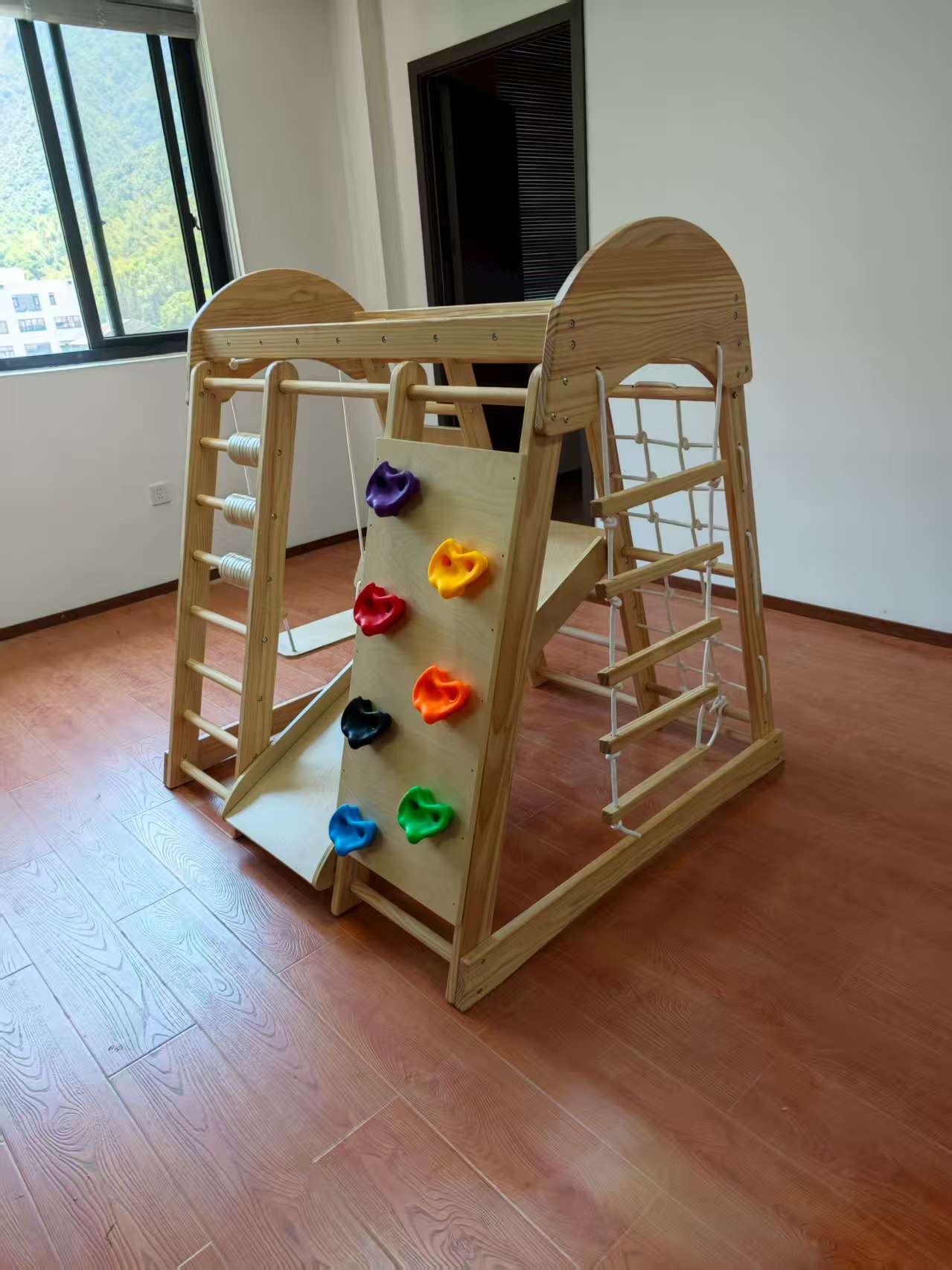 Wooden Kids Climbing Frame Lad - đánh giá và giá Kids Outdoor Climbing Frame
