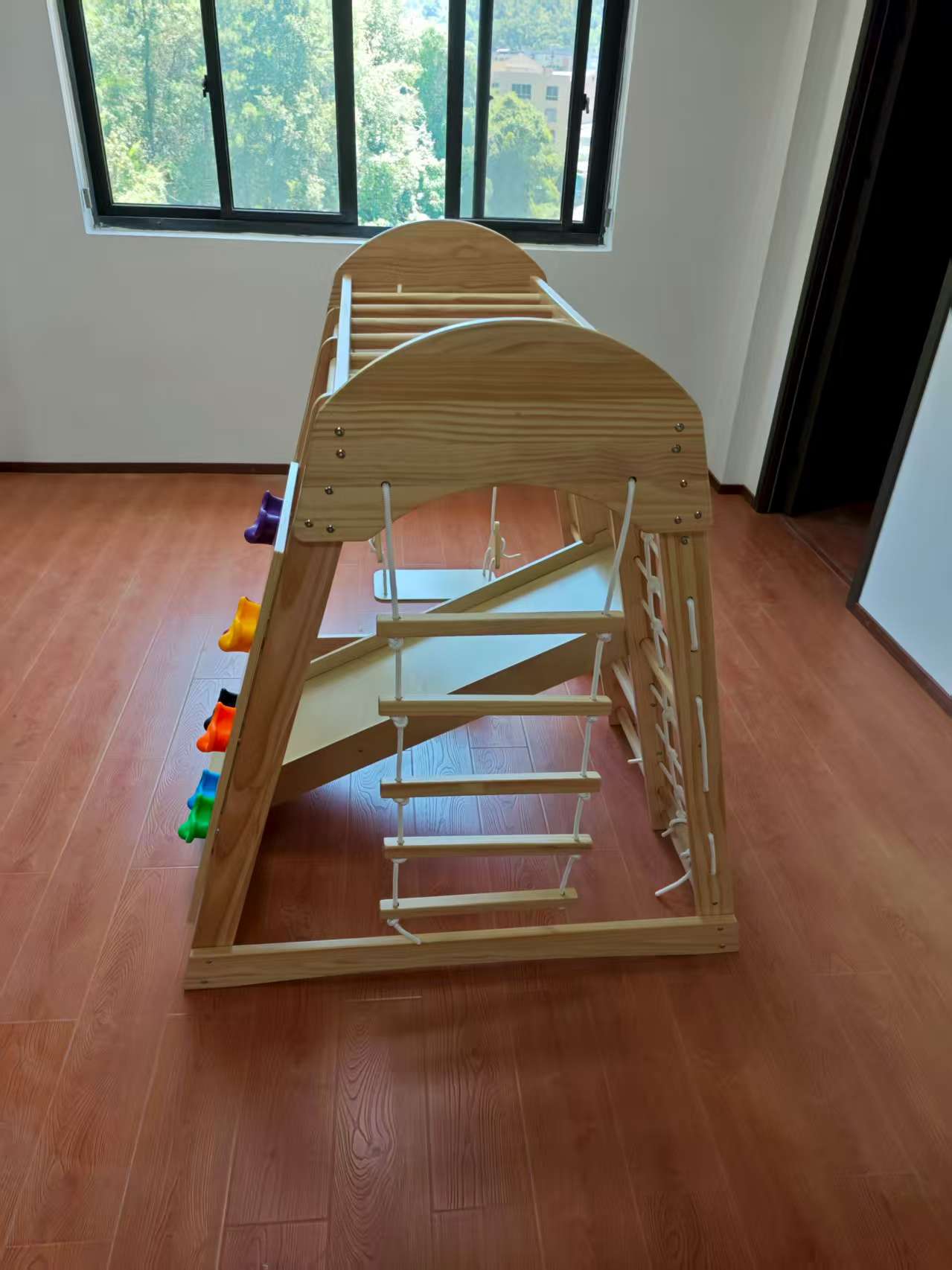 Wooden Kids Climbing Frame Lad - đánh giá và giá Kids Outdoor Climbing Frame