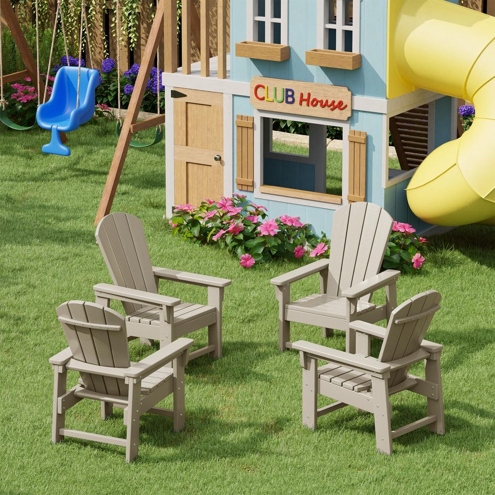 Kids Adirondack Chair Set of 4 - đánh giá và giá Kids Outdoor Lawn Chair