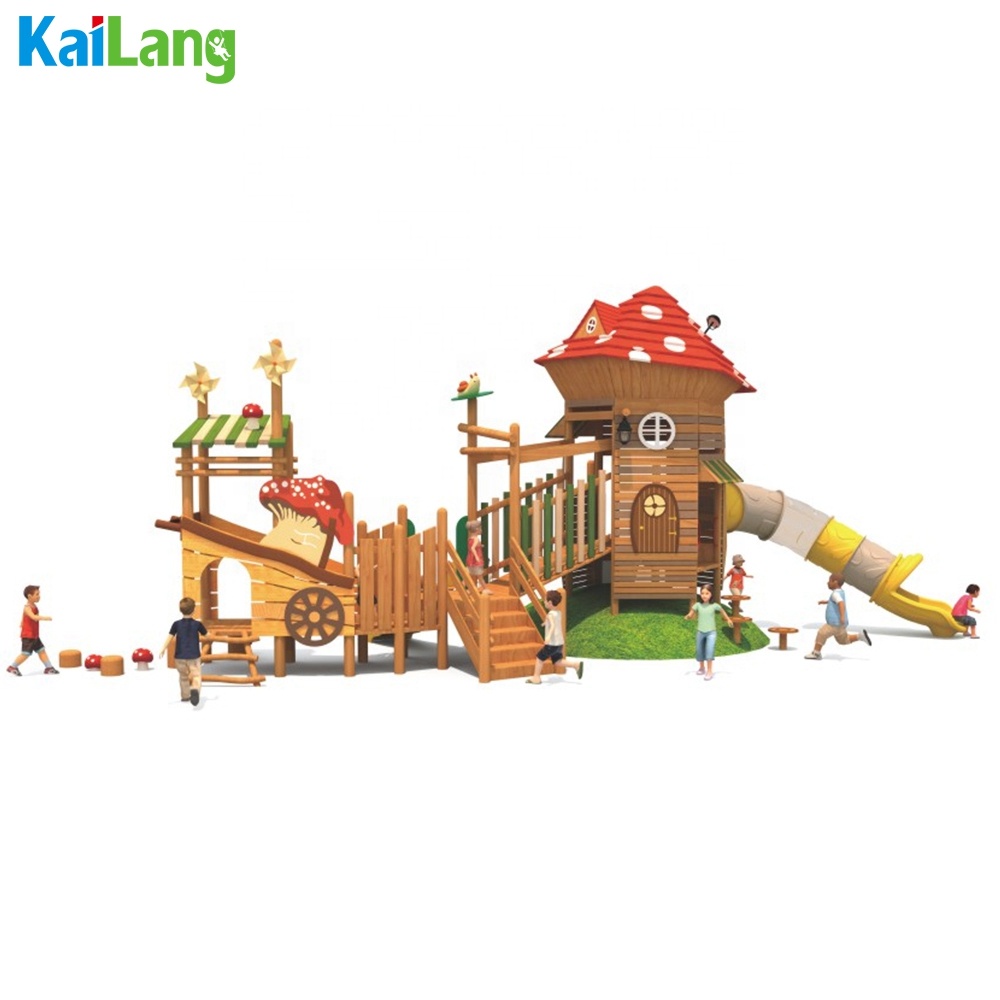 Forest Mushroom House Shape Wo - đánh giá và giá Outdoor Children'S Park